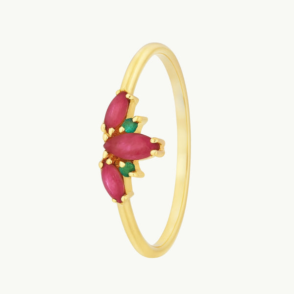 ANILLO RUBIES Y ESMERALDAS EMELINA