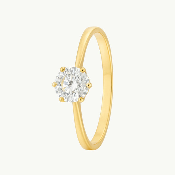 ANILLO SOLITARIO CON CIRCONITA ROSALIN