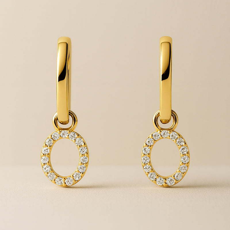 PENDIENTES CIRCULOS CON DIAMANTES ALISON