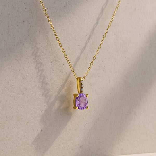 COLGANTE CON AMATISTA Y CIRCONITAS PERSEFORE