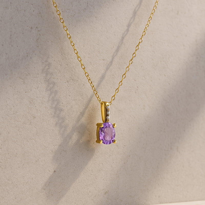 COLGANTE CON AMATISTA Y CIRCONITAS PERSEFORE
