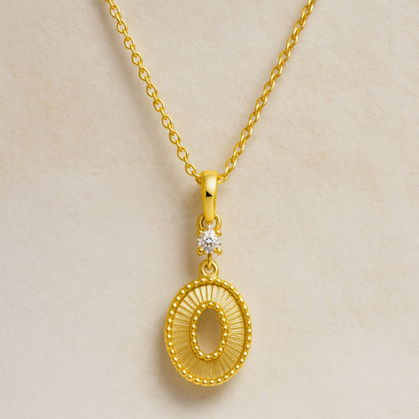 COLGANTE OVAL CON DIAMANTE DUNJA