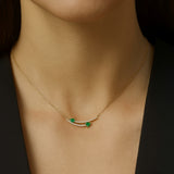 COLLAR ESMERALDAS CON DIAMANTES ROSELLA