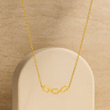 COLLAR HEXAGONOS CON DIAMANTES MABYN