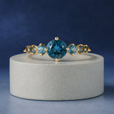 ANILLO CON TOPACIOS LONDON BLUE KIRSTIN