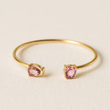 PULSERA TOPACIO ROSA Y AMATISTA AUDRA