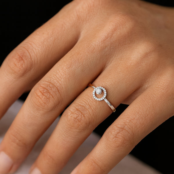 ANILLO CIRCULO CON DIAMANTES TIMEA