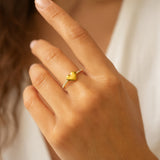 ANILLO CON CIRCONITAS FORMA CORAZON MAAIKE