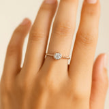 ANILLO ORO ROSA CON DIAMANTES ASTRA