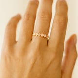 ANILLO ORO ROSA DIAMANTES TEDDA