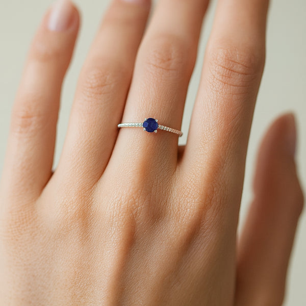 ANILLO ZAFIRO CON CIRCONITAS GLORIANA