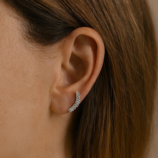 PENDIENTES TREPADORES CON DIAMANTES DARCEY