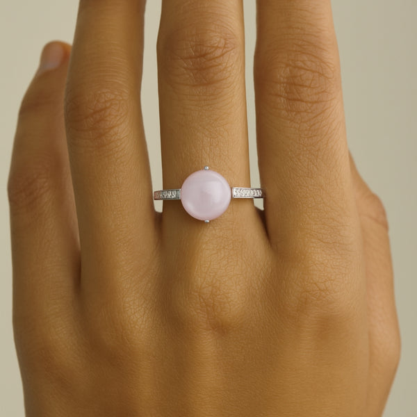 ANILLO AMATISTA Y DIAMANTES CORDELIA