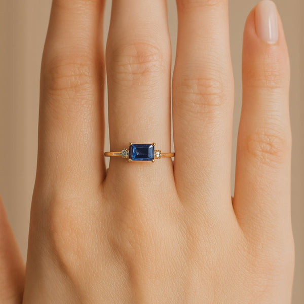 ANILLO ZAFIRO Y DIAMANTES SIBYLLE