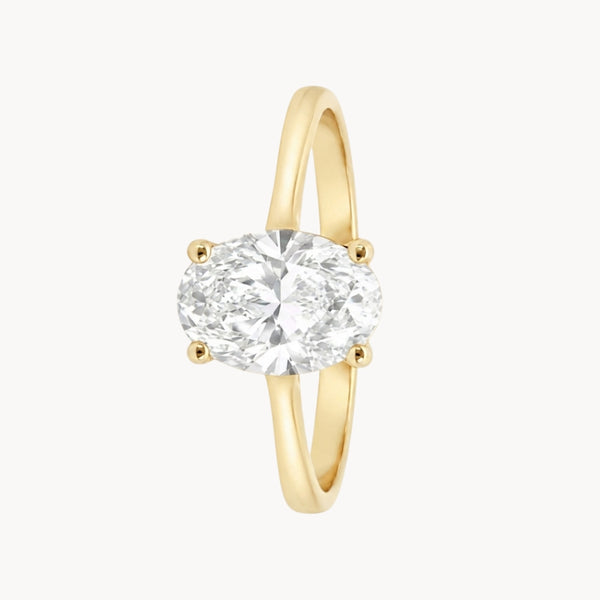 ANILLO SOLITARIO DIAMANTE CREADO 1 QUILATE CERTIFICADO IGI