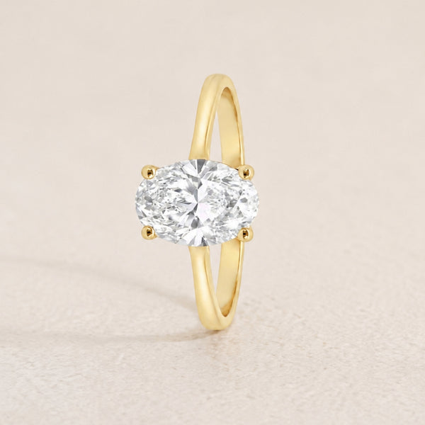 ANILLO SOLITARIO DIAMANTE CREADO 1 QUILATE CERTIFICADO IGI