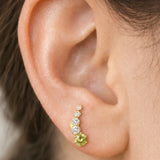 PENDIENTES TREPADOR OLIVINO Y CIRCONITAS BERIT