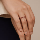 JAIDA EMERALD AND DIAMOND RING