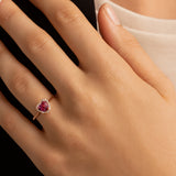 JAIDA EMERALD AND DIAMOND RING