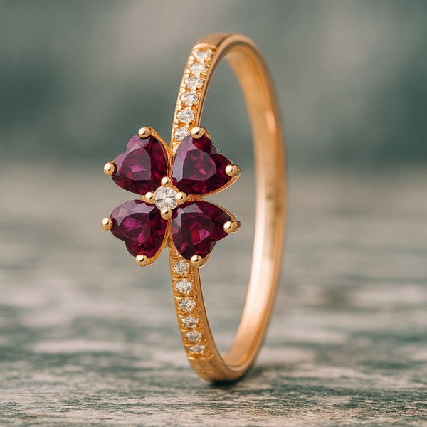 ANILLO RODOLITAS Y DIAMANTES YAMILA