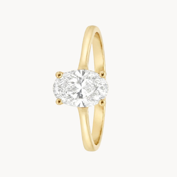 ANILLO SOLITARIO DIAMANTE CREADO 0.75 QUILATES CERTIFICADO IGI