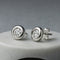 CHATON EARRINGS CREATED DIAMOND ASTRA COLLECTION