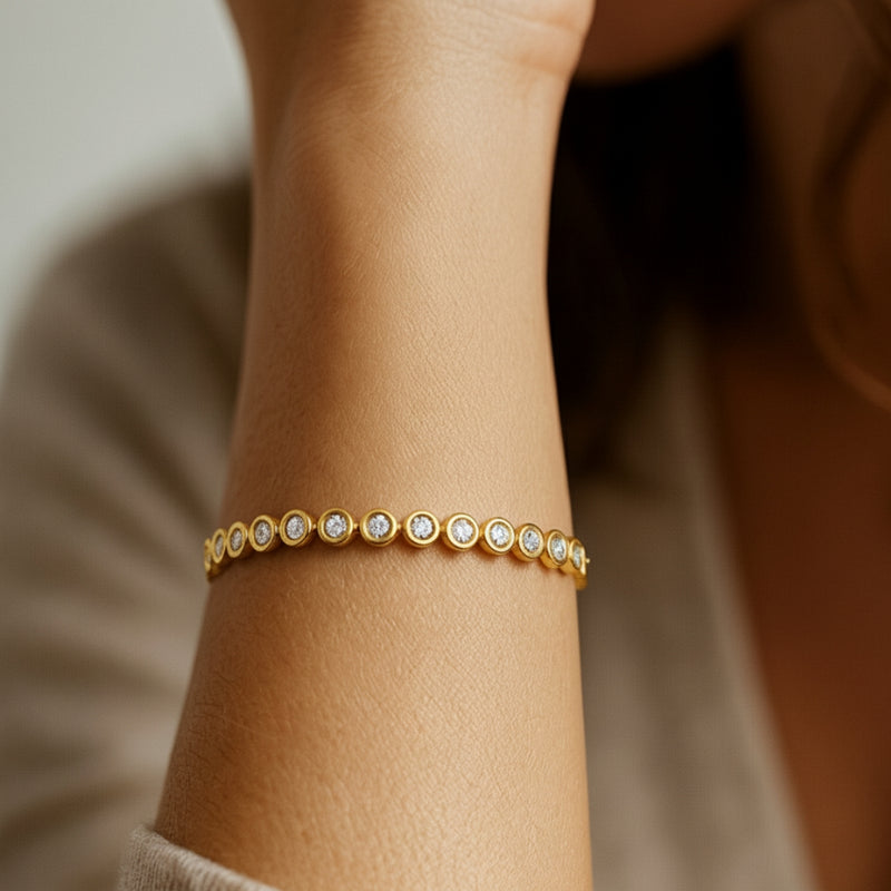PULSERA RIVIERE DIAMANTES CREADOS COLECCION ASTRA