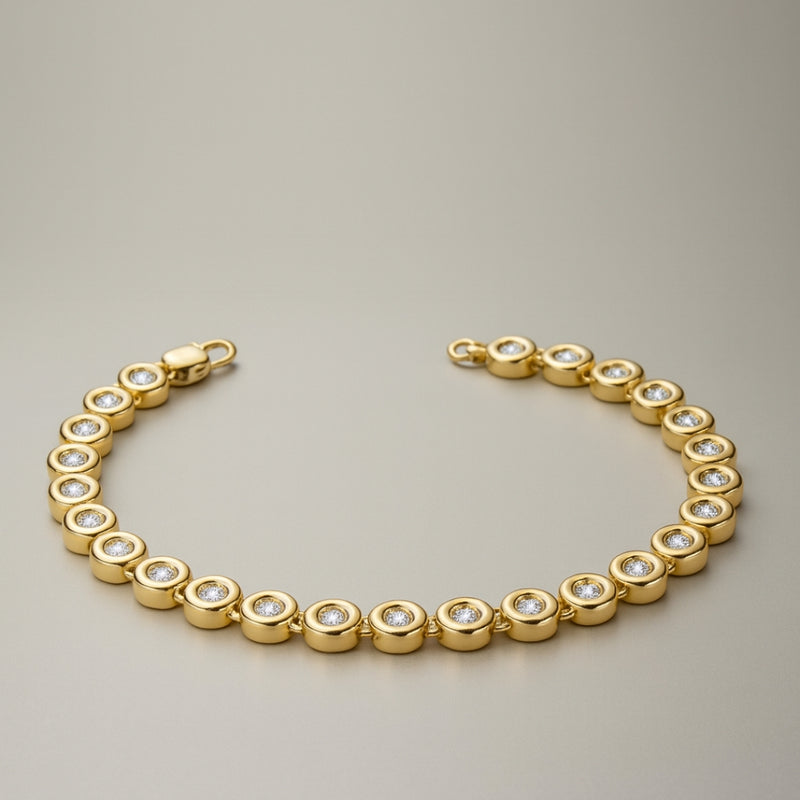 PULSERA RIVIERE DIAMANTES CREADOS COLECCION ASTRA