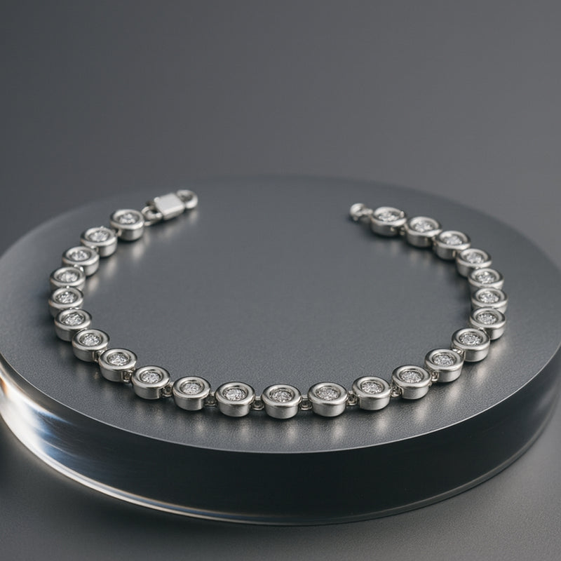 PULSERA RIVIERE DIAMANTES CREADOS COLECCION ASTRA
