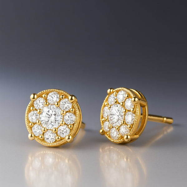 PENDIENTES DIAMANTES CREADOS COLECCION ASTRA