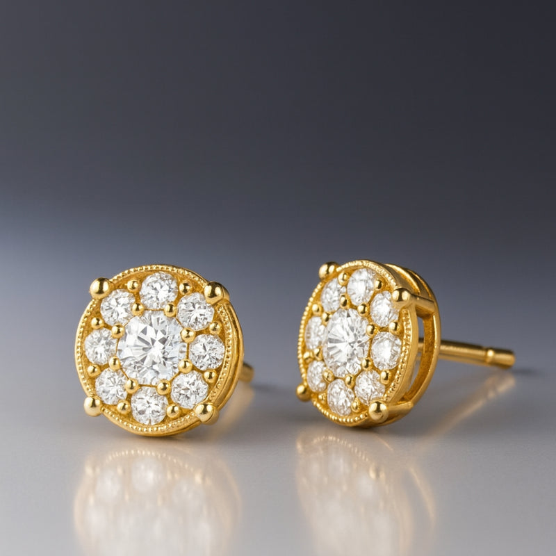PENDIENTES DIAMANTES CREADOS COLECCION ASTRA