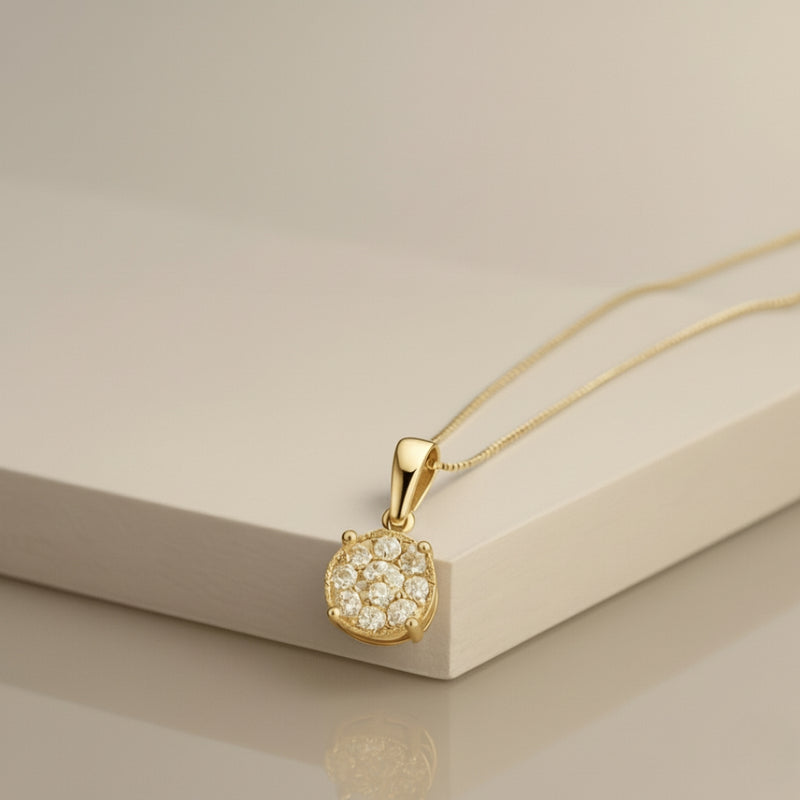 COLGANTE DIAMANTES CREADOS GARRAS COLECCION ASTRA