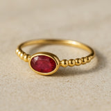 ANILLO BOLAS RUBI BLUMA
