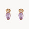 PENDIENTES AMATISTA Y DIAMANTES ANGY