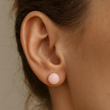 PENDIENTES CON CUARZO ROSA EN CUATRO GARRAS