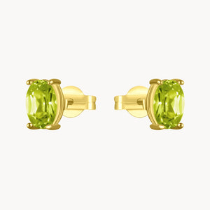PENDIENTES CON OLIVINO OVAL LOIS