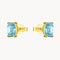 PENDIENTES CON AGUAMARINA OVAL LOIS