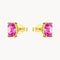 PENDIENTES CON TOPACIO ROSA OVAL LOIS