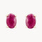 PENDIENTES RUBI OVAL IVY
