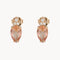 PENDIENTES TOPACIO PEACH Y DIAMANTES ANGY