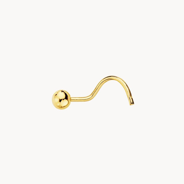 Piercing nariz Oro 18kt bola lisa Sigrid