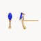 MARQUISE ANAIS SAPPHIRE AND ZIRCONIA EARRINGS