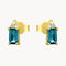 PENDIENTES TOPACIO LONDON BLUE Y DIAMANTES BRISEIDA