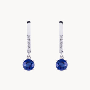 SAPPHIRE AND DIAMOND EARRINGS HADIYA