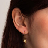 Pendientes largos Oro 18kt estrella Orion Brisa