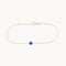 PULSERA CON CIRCONITA AZUL EOS