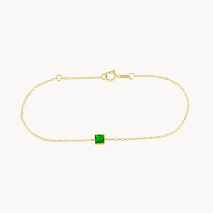 PULSERA CON CIRCONITA VERDE EOS