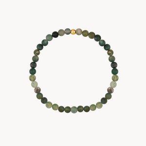PULSERA BOLAS DE AGATA VERDE RACHEL