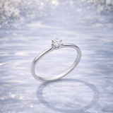 ANILLO SOLITARIO CON DIAMANTE 0.11 QUILATES BRIGID