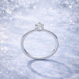 ANILLO SOLITARIO CON DIAMANTE 0.20 QUILATES AMBER